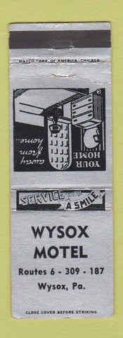 Matchbook Cover - Wysox Motel PA