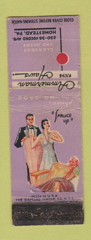 Matchbook Cover - Ammerman and Haws Cleaners Dyers Homstead PA WORN