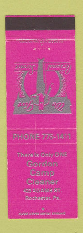 Matchbook Cover - Gordon Camp Cleaners Rochester PA