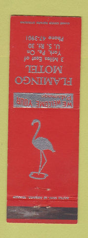 Matchbook Cover - Flamingo Motel York PA