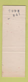 Matchbook Cover - Lake Edge Motel Plattsburgh NY