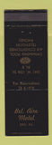 Matchbook Cover - Bel Aire Motel Erie PA