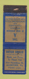 Matchbook Cover - Dutch Grille Allentown PA WORN