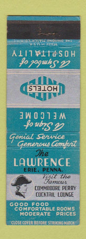 Matchbook Cover - Lawrence Hotel Erie PA