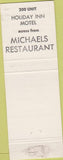 Matchbook Cover - Michaels Restaurant Des Moines IA