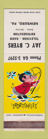Matchbook Cover - Jay Byers TV Radio Newburg PA