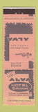 Matchbook Cover - Alva Restaurant Harrisburg PA WEAR