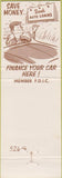 Matchbook Cover - First National Bank Seymour WEAR