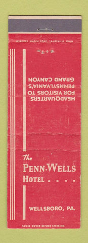 Matchbook Cover - Penn Wells Hotel Wellsboro PA