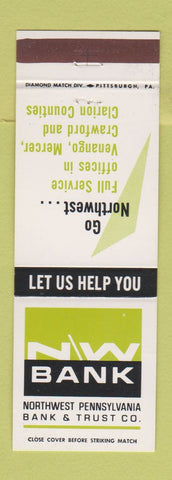 Matchbook Cover - Northwest Bank PA