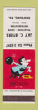 Matchbook Cover - Jay Byers TV Radio Newburg PA