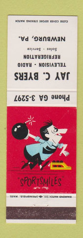 Matchbook Cover - Jay Byers TV Radio Newburg PA