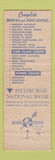 Matchbook Cover - Pittsburgh National Bank PA