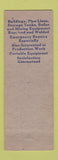 Matchbook Cover - WM Simmers Welding Lebanon PA