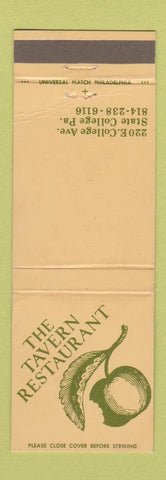 Matchbook Cover - Tavern Restaurant State College PA apple WEAR