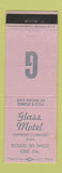 Matchbook Cover - Glass Motel Erie PA