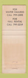 Matchbook Cover - Community Fire Company #1 Schnecksville PA WEAR