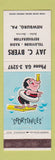 Matchbook Cover - Jay Byers TV Radio Newburg PA