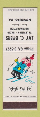 Matchbook Cover - Jay Byers TV Radio Newburg PA