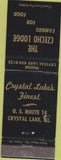 Matchbook Cover - Czecho Lodge Crystal Lake IL