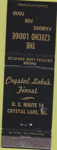 Matchbook Cover - Czecho Lodge Crystal Lake IL