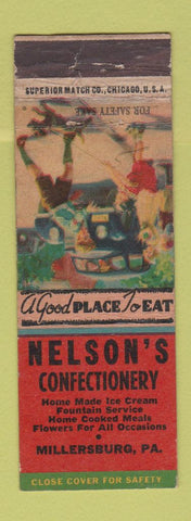 Matchbook Cover - Nelson's Confectionery Millersburg PA WEAR