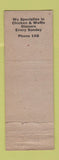 Matchbook Cover - Nelson's Confectionery Millersburg PA WEAR