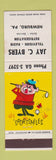 Matchbook Cover - Jay Byers TV Radio Newburg PA