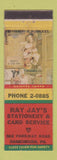 Matchbook Cover - Ray Jay's Stationery Card Service Harrisburg PA