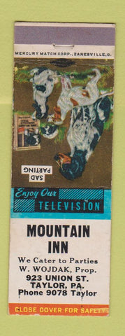 Matchbook Cover - Mountain Inn Taylor PA