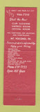 Matchbook Cover - Mount Airy Lodge Mount Pocono PA