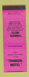 Matchbook Cover - Tranquil Motel Erie PA