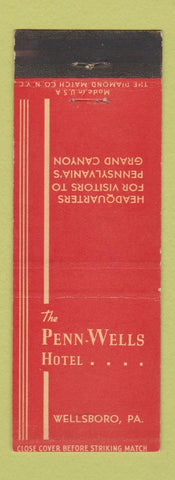 Matchbook Cover - Penn Wells Hotel Wellsboro PA