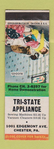 Matchbook Cover - Tri State Appliance Chester PA