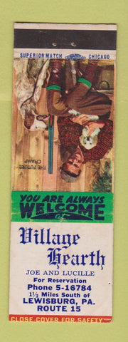 Matchbook Cover - Village Hearth Lewisburg PA