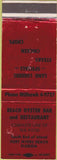 Matchbook Cover - Beach Oyser Bar Fort Myers Beach FL