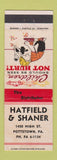 Matchbook Cover - Hatfield & Shaner Pottstown PA