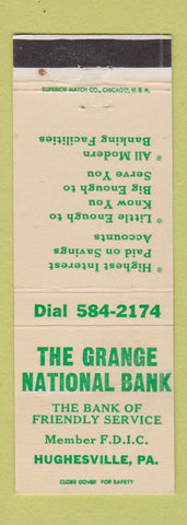 Matchbook Cover - Grange National Bank Hughesville PA
