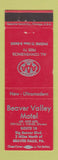 Matchbook Cover - Beaver Valley Motel Beaver Falls PA