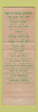 Matchbook Cover - Allenberry Resort Playhouse Boiling Springs PA