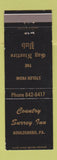 Matchbook Cover - Country Surrey Inn Gouldsboro PA