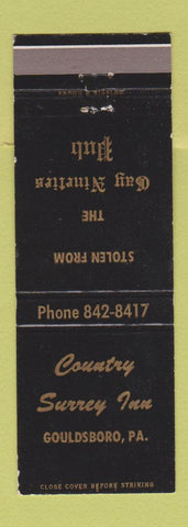 Matchbook Cover - Country Surrey Inn Gouldsboro PA