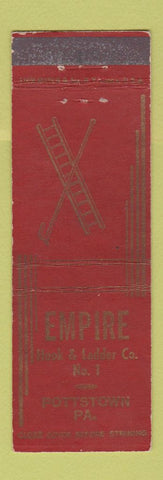 Matchbook Cover - Empire Hook and Ladder Company Pottstown PA