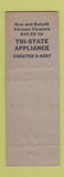 Matchbook Cover - Tri State Appliance Chester PA