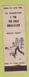 Matchbook Cover - Keystone Fire Company Shillington PA bowling
