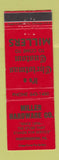 Matchbook Cover - Miller Hardware Huntington PA Christmas