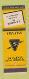 Matchbook Cover Sylvania Electric Products EB Charlton Williamsport PA POOR BACK