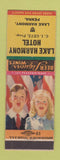 Matchbook Cover - Lake Harmony Hotel Lake Harmony PA