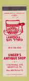 Matchbook Cover - Unger's Antique Shop Meadville PA
