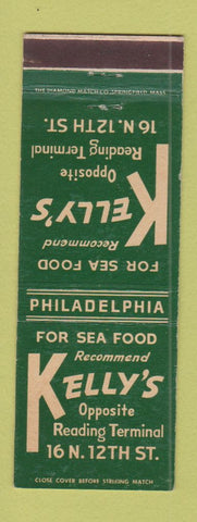 Matchbook Cover - Kelly's Restaurant Seafood Philadelphia PA